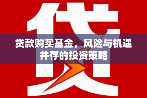 那曲贷款购买基金，风险与机遇并存的投资策略