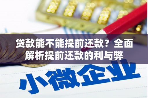 那曲贷款能不能提前还款？全面解析提前还款的利与弊