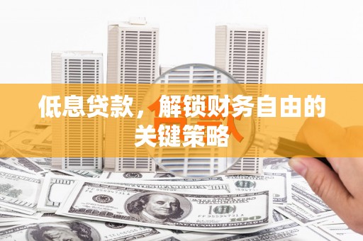 那曲低息贷款，解锁财务自由的关键策略
