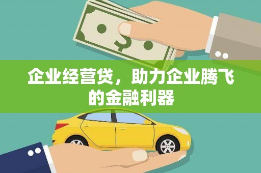 那曲企业经营贷，助力企业腾飞的金融利器