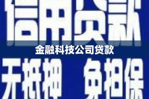 那曲金融科技公司贷款