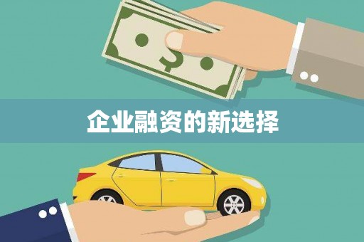 那曲企业融资的新选择