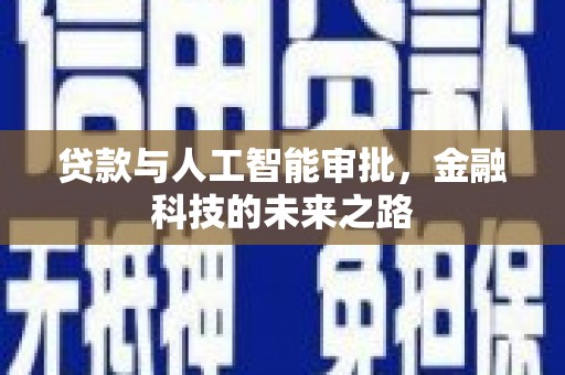 那曲贷款与人工智能审批，金融科技的未来之路