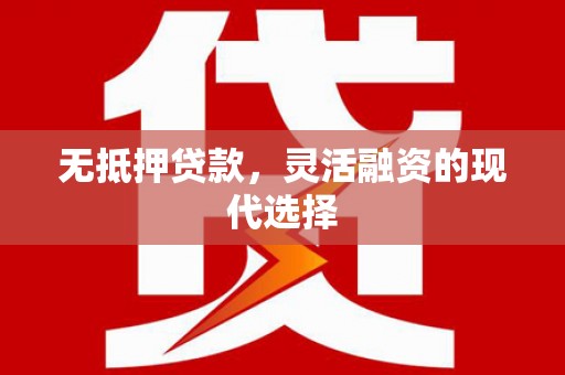 那曲无抵押贷款，灵活融资的现代选择