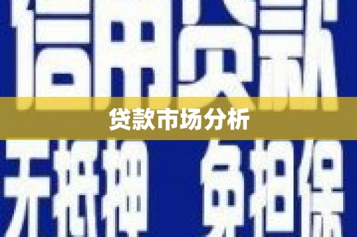 那曲贷款市场分析