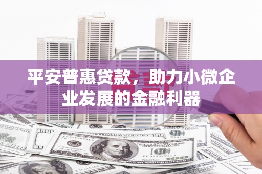 那曲平安普惠贷款，助力小微企业发展的金融利器
