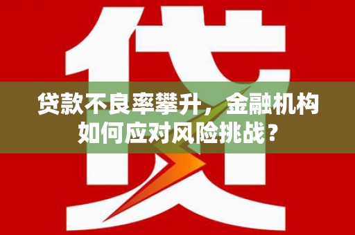那曲贷款不良率攀升，金融机构如何应对风险挑战？