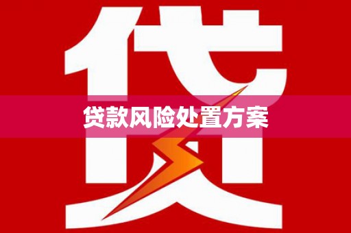 那曲贷款风险处置方案