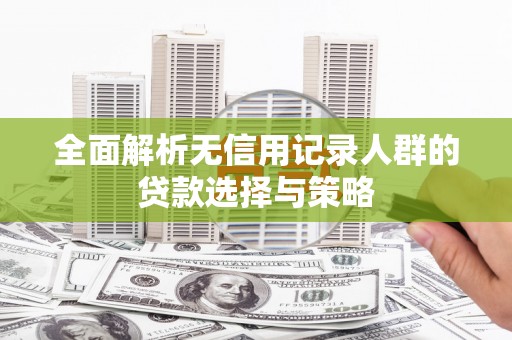 那曲全面解析无信用记录人群的贷款选择与策略