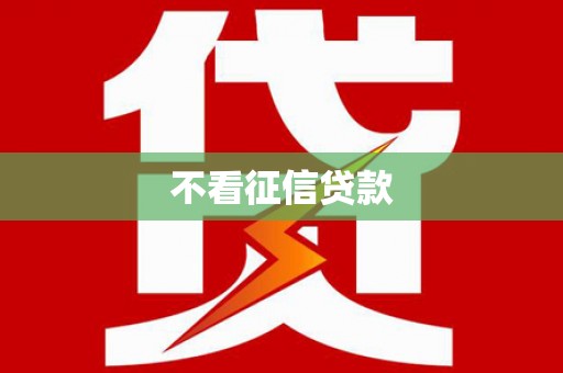 那曲不看征信贷款