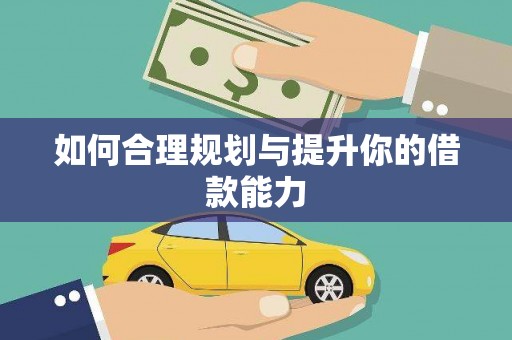 那曲如何合理规划与提升你的借款能力