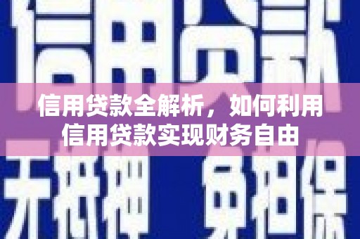 那曲信用贷款全解析，如何利用信用贷款实现财务自由